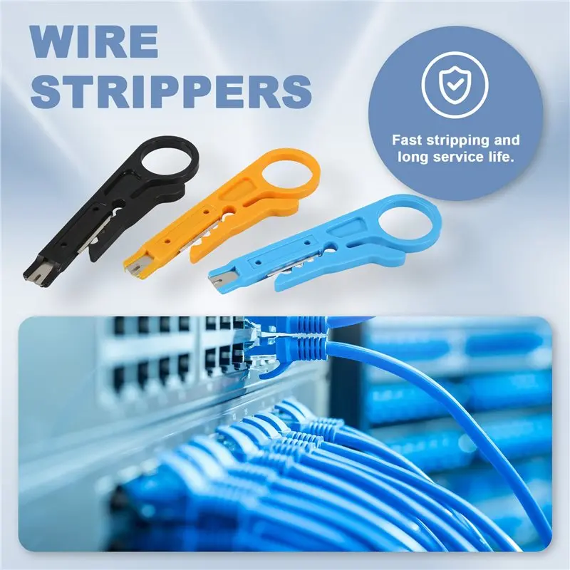 Superior-3Pcs Portable Wire Stripper Small Wire Stripper Wire Bonder, Wire Bonder With Small Yellow Knife