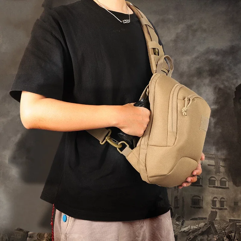 Sac à bandoulière tactique militaire Molle pour pistolet, sacs de poitrine, étui pour pistolet, étui étanche pour sport, randonnée, chasse