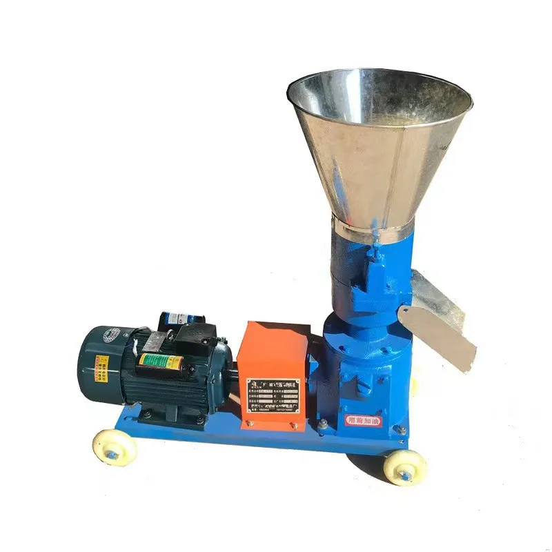 Wood Pellet Mill - 1-10 T/H Organic Fertilizer Manure Alfalfa Fuel Hay Rice Husk Chips Grass Biomass Sawdust Wood Pellet Machine