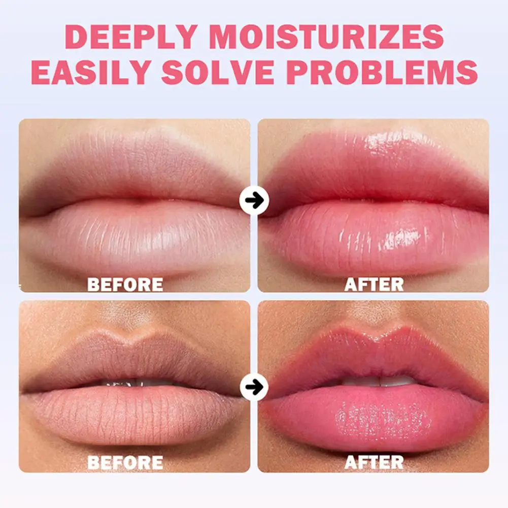 6 Pcs/Set Color Changing Lipstick Fruit Flavor Lip Balm, Nourishing Moisturizing & Non-Stick Cup Lip Gloss For Dry Lips