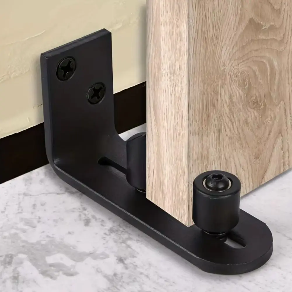 

Heavy Duty Adjustable Barn Door Floor Guide Sliding Durable Door Stay Roller Carbon Steel Wall Mount Doors Stopper Hardware Kit