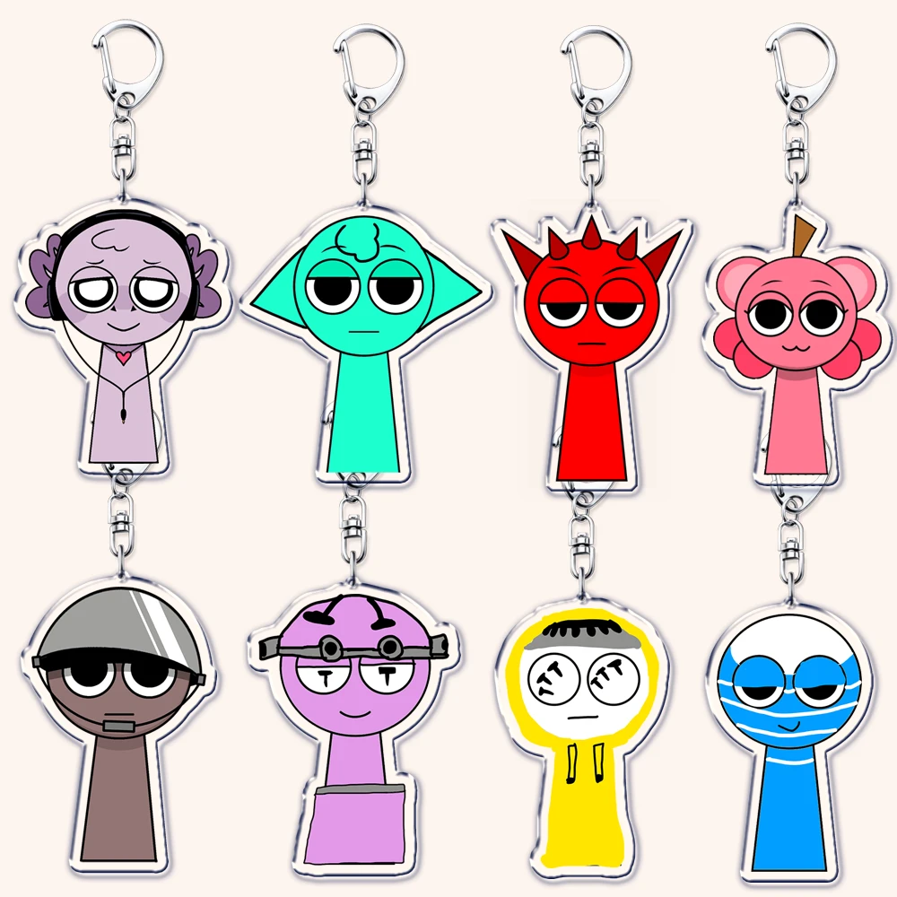 Popular Game Keychains Keyring for Accessories Bag Cute Wenda Simon Happy Gray Key Chain Ring Jewelry Gamer Gaming Fans Gifts