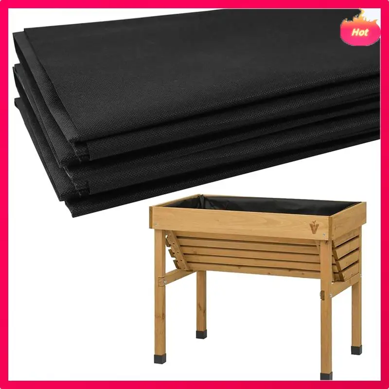 

ABYP Fabric Liner For Large Veg Trough Outdoor Raised Bed Planter Liner Non Woven Black Vegetable Trugs Herb Planter Liner