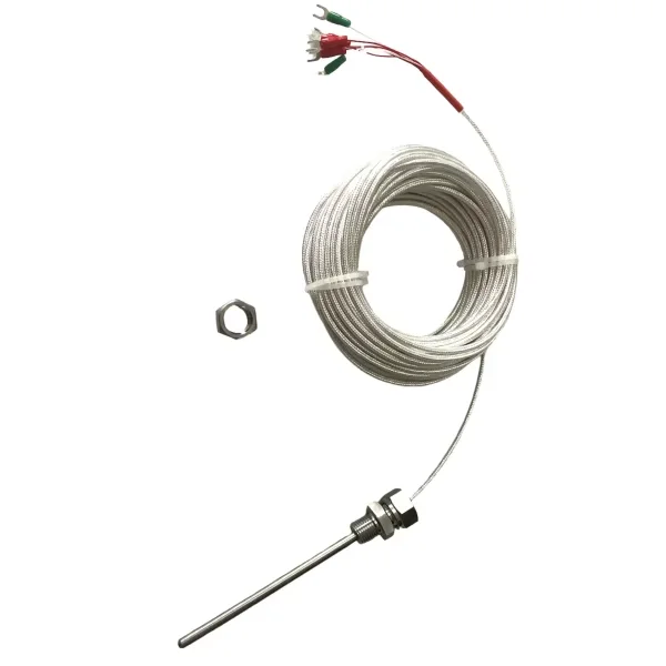 フレキシブル熱電対wzp-3線式6ケーブル二重温度センサー薄膜クラスa-b白金抵抗pt1000-rtd-pt100