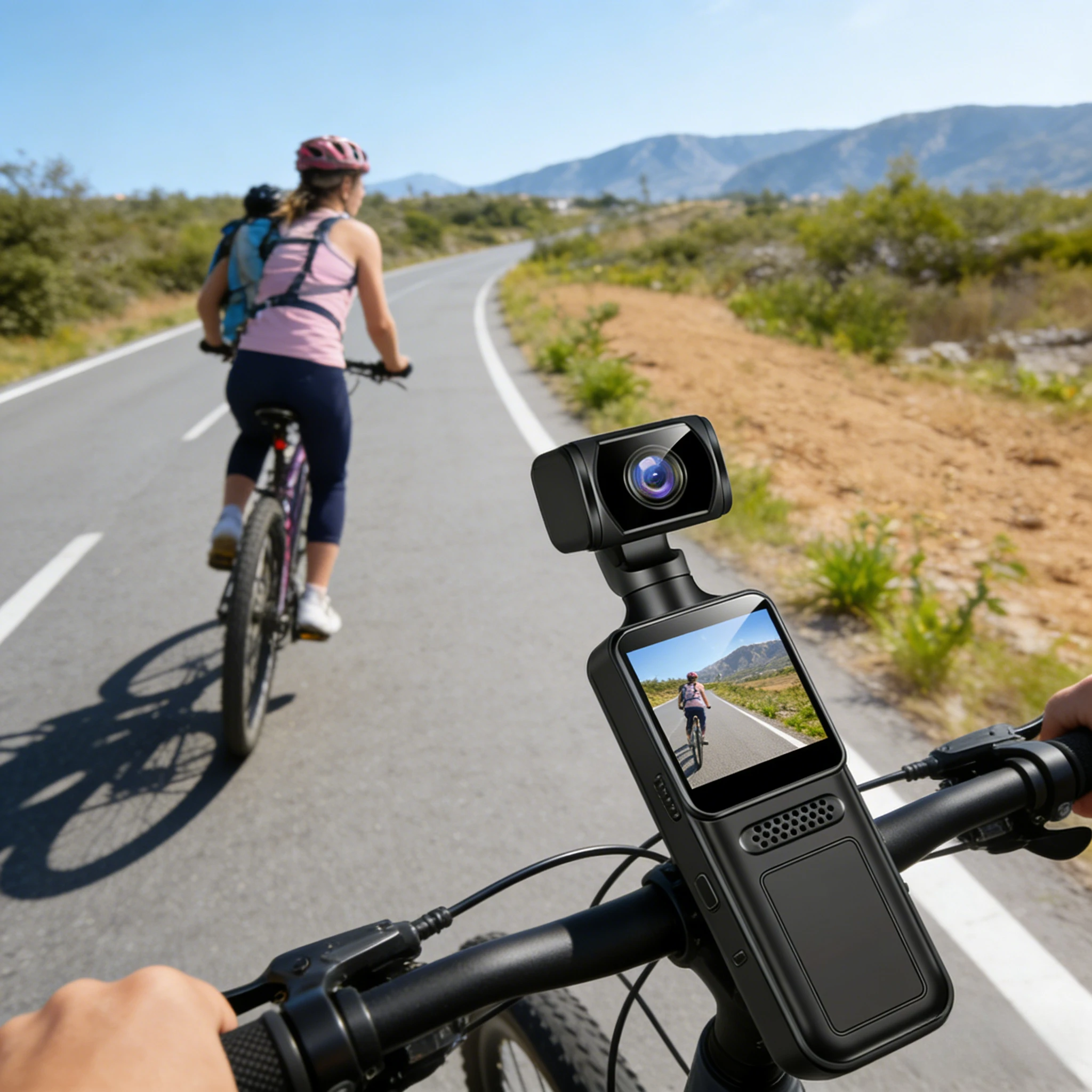 

Экшн-камера 4K HD WiFi 180г. ° Вращающийся объектив со светодиодной подсветкой, управление через приложение, портативная ручная спортивная камера для видеоблога на открытом воздухе