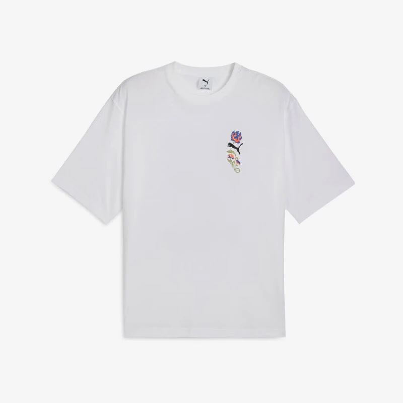 

Puma Genuine 2025 Лето Мужская мода с коротким рукавом и минималистичным узором с принтом 633349-02