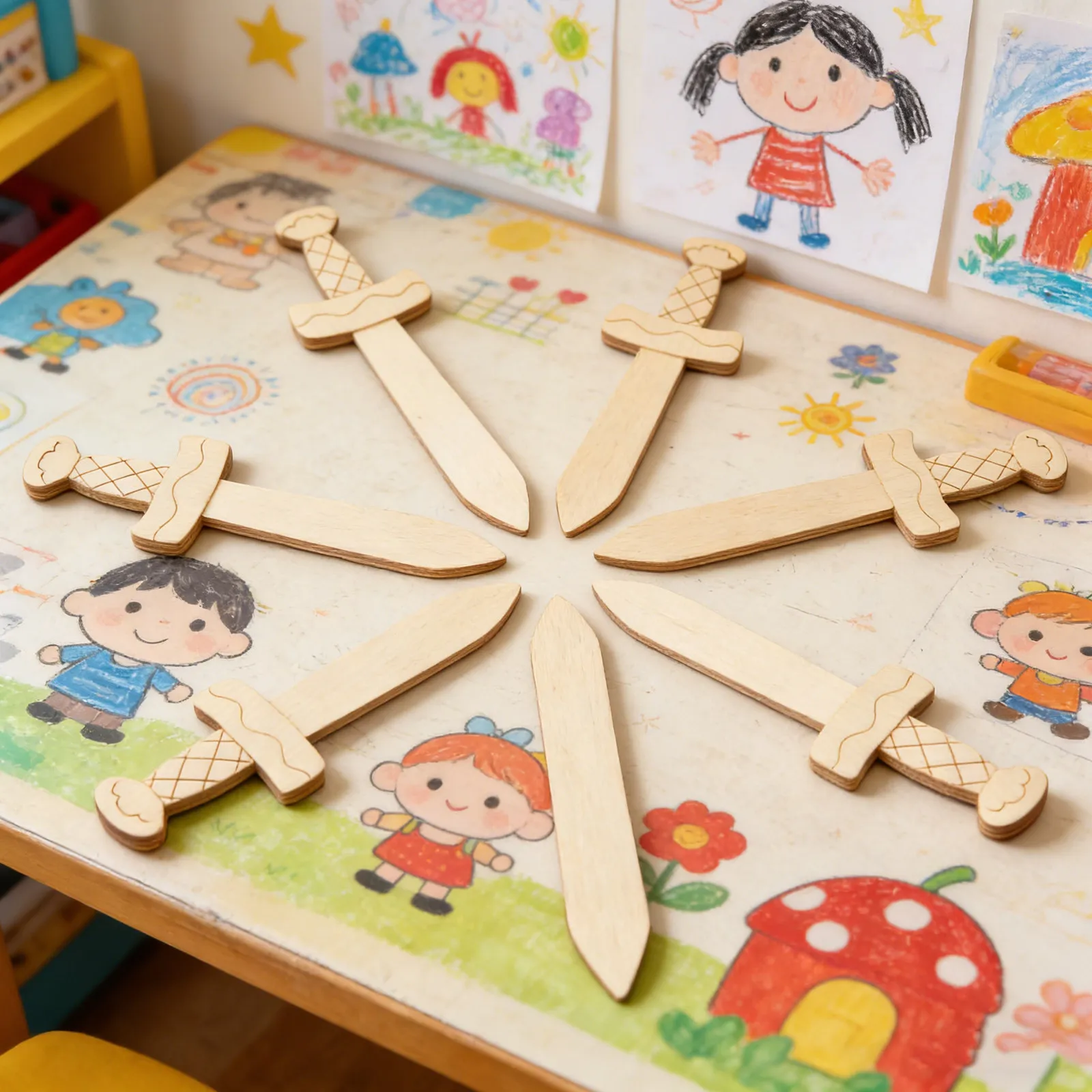 20Pcs Wooden Swords to Decorat - đánh giá và giá Art And Craft Nature