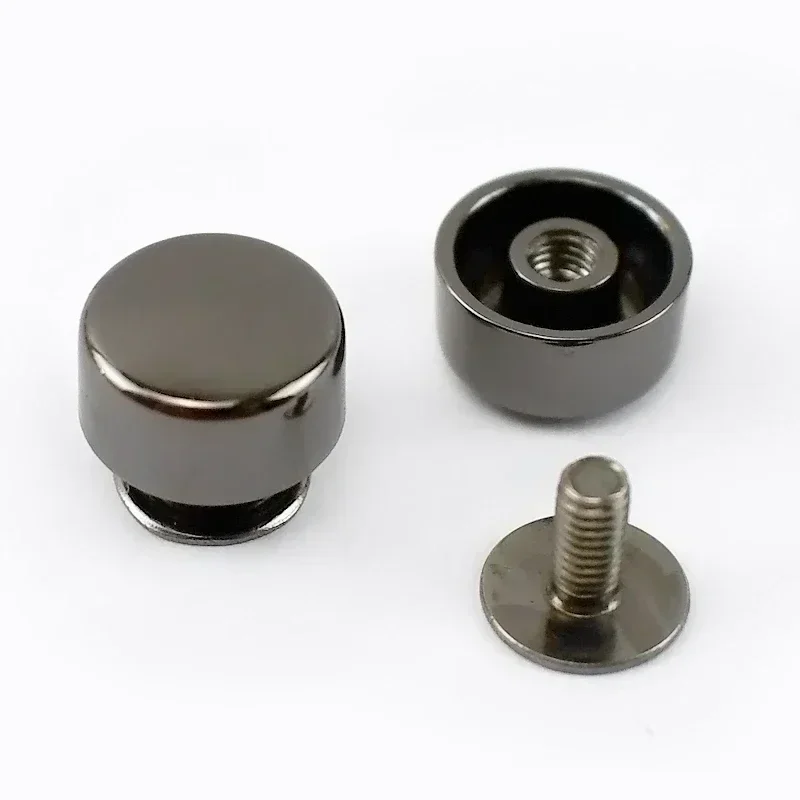 10/20/50 Stück Meetee 10 mm flache Schraube, Taschenzubehör für Hanbag-Bodenstecker, Schrauben, Nieten, DIY-Näh-Hardware, Fuß-Nagelschnallen