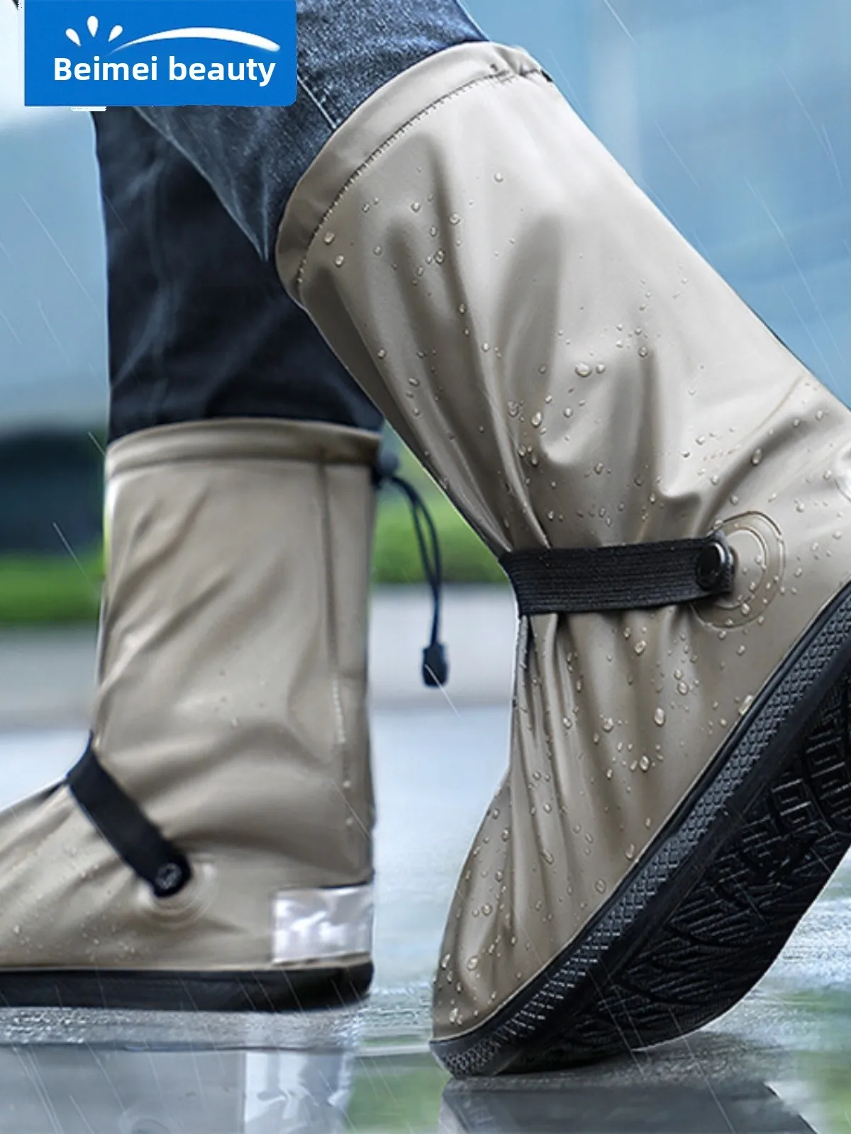 

Durable High-Tube Silicone oe Covers for Home Use Outdoor Travel Waterproof Anti-Slip Rain Boots Covers Universal Size