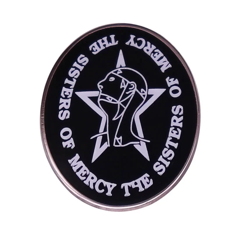 The Sisters Of Mercy Logo Pin Rock Band Brooch Music Art jewelry