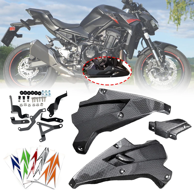 

Motorcycle Belly Pan Engine Spoiler Lower Panel Fairing Cover Body Frame Protector Fit for Kawasaki Z900 2017-2024 Accessories
