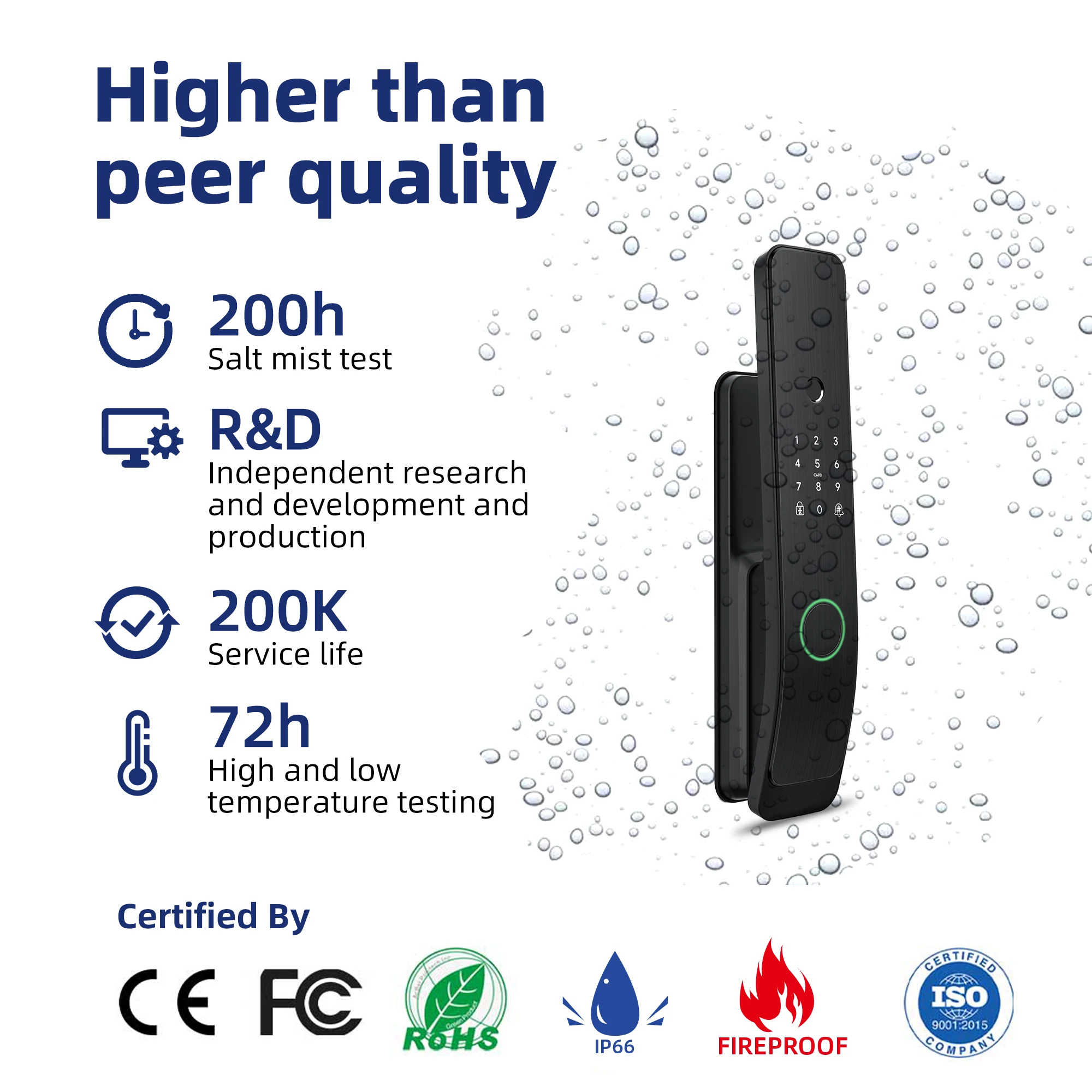 App TTlock Fully Automatic Design Electronic Door Lock Smart Fingerfrint Digital Door Lock