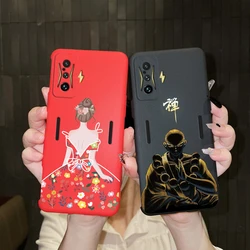 For Xiaomi Poco F4 GT Case Cute Fashion Shockproof Shell for Redmi K50 Gaming Phone Case Cover Silicone Soft TPU Bumper Fundas