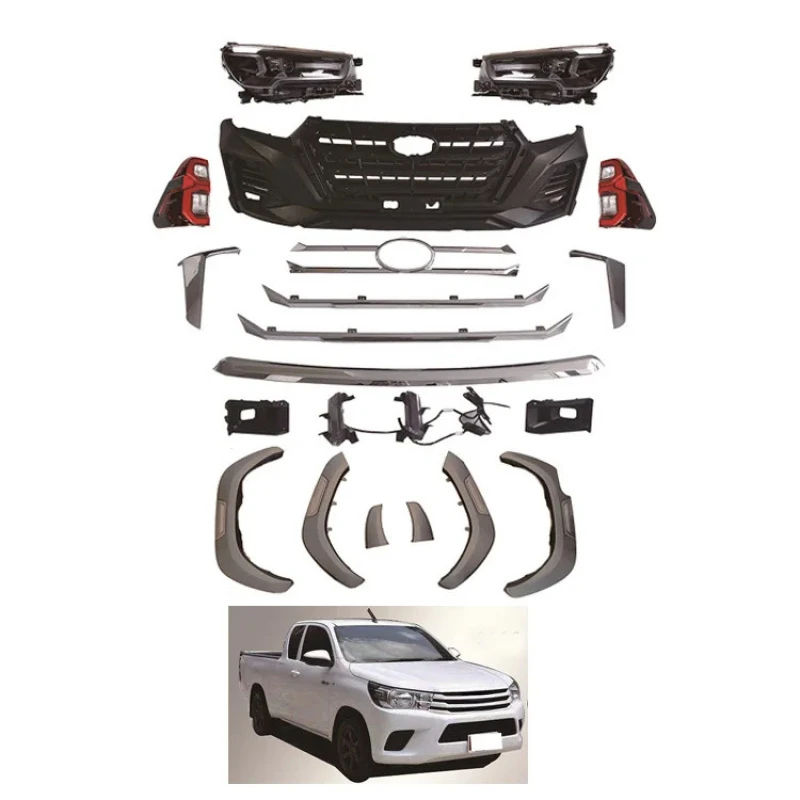

Factory Sales Front Face Revo Upgrade Hilux LMJ X-Men Style Tail Light Body Kit For Hilux 2016-2019 Accessories