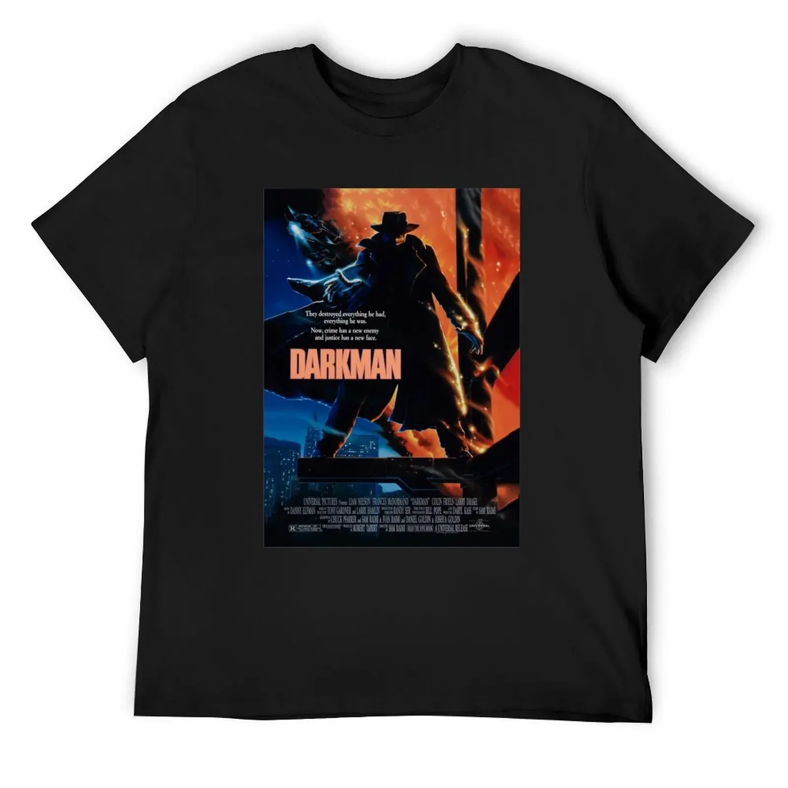 

DARKMAN MOVIE POSTER Classic . T-Shirt blue archive Aesthetic clothing vintage graphic tee anime stuff t shirts for men cotton