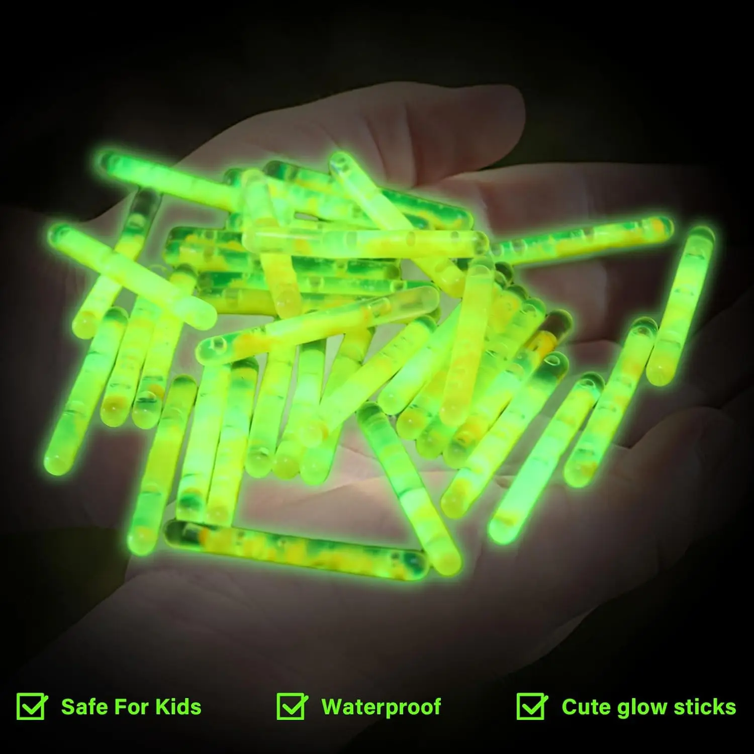 100/200PCS Fireflies Fluorescent Lightstick Light Fishing Float Rod Lights Dark Glow Stick Useful Fishing Fluorescent Lightstick