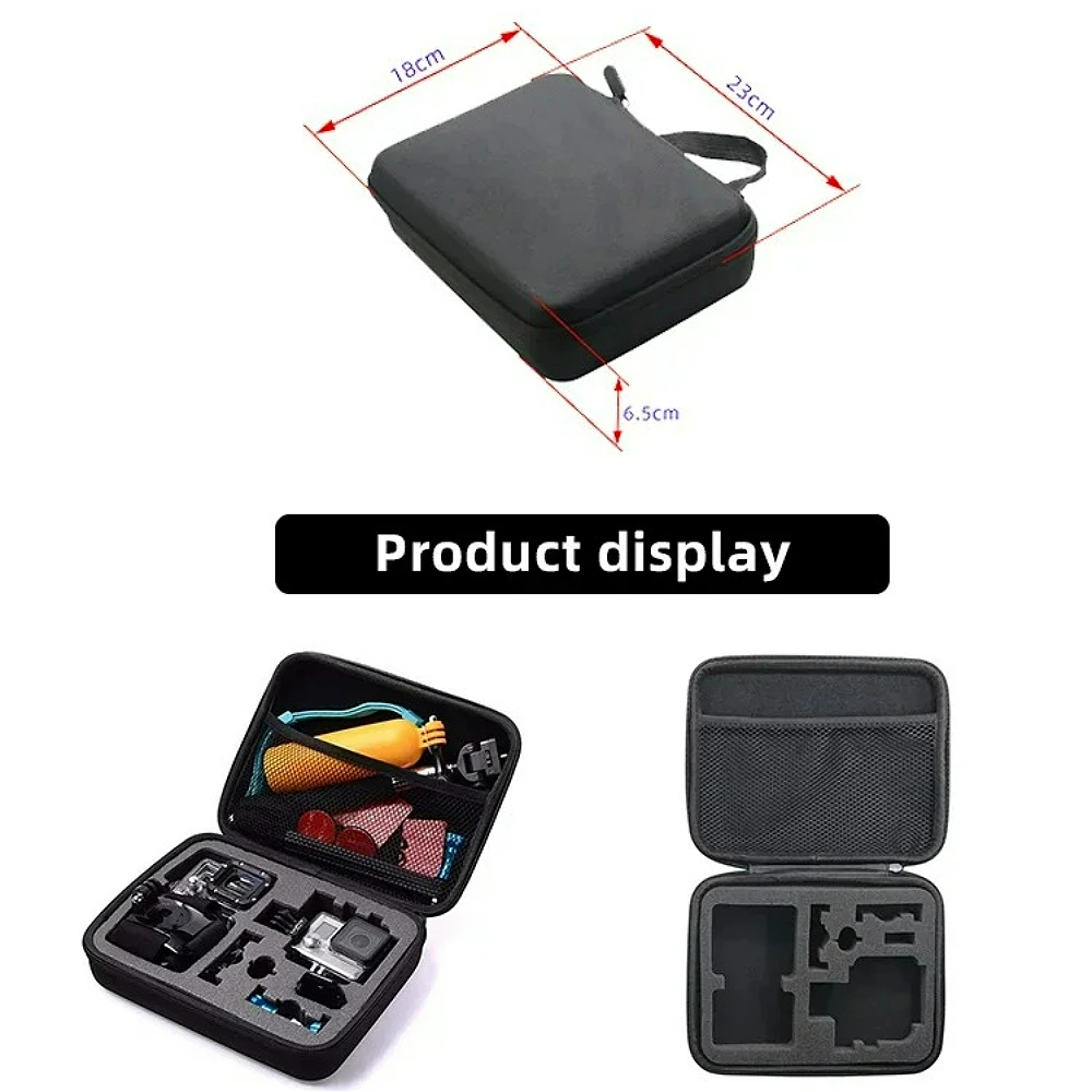 

Противоударный чехол для хранения экшн-камеры DJI GoPro Hero 12 11 10 9 8 7 5, совместимый с портативной коробкой AKASO SJCAM