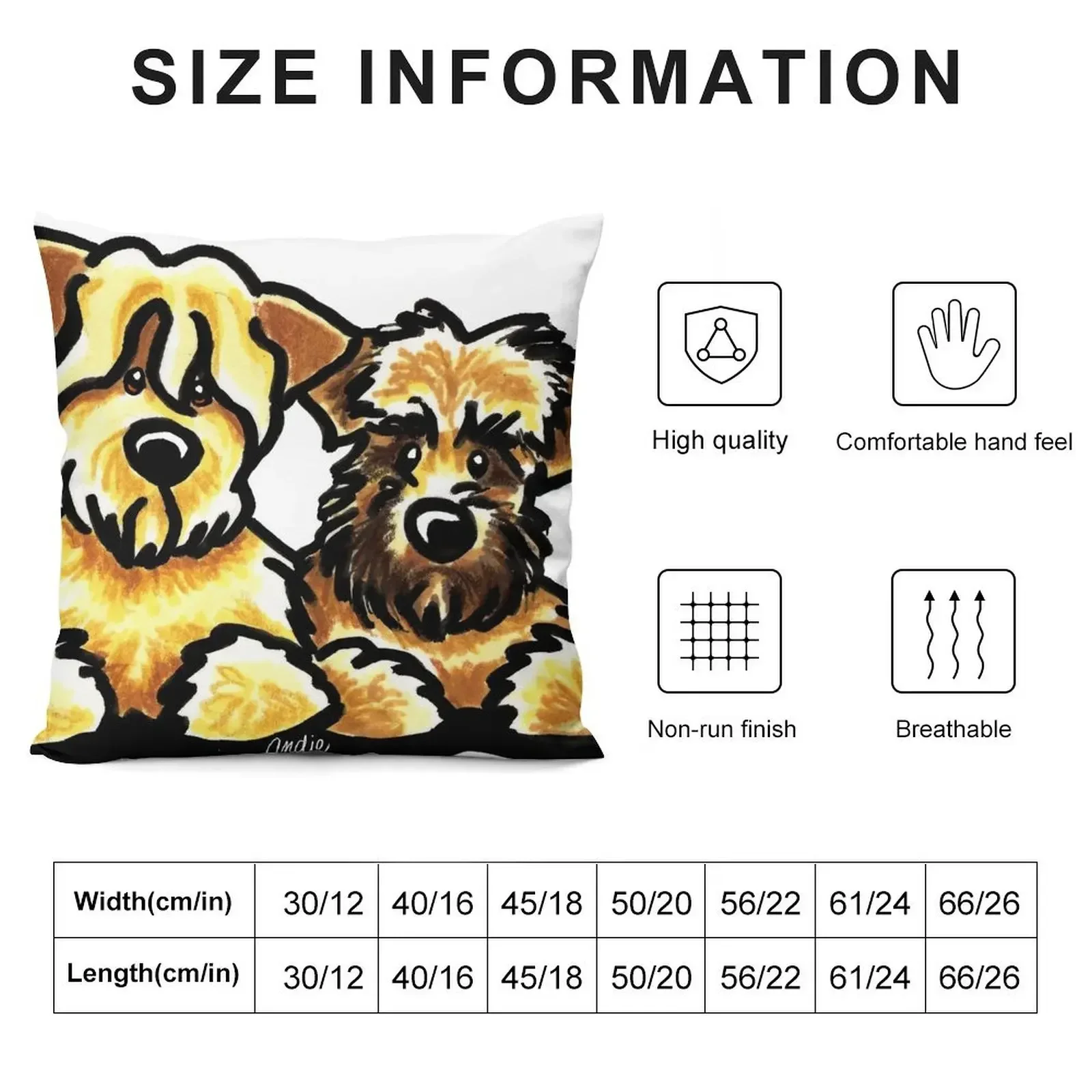 Three Wheaten Softies Throw Pillow ornamental pillows Pillowcase pillow