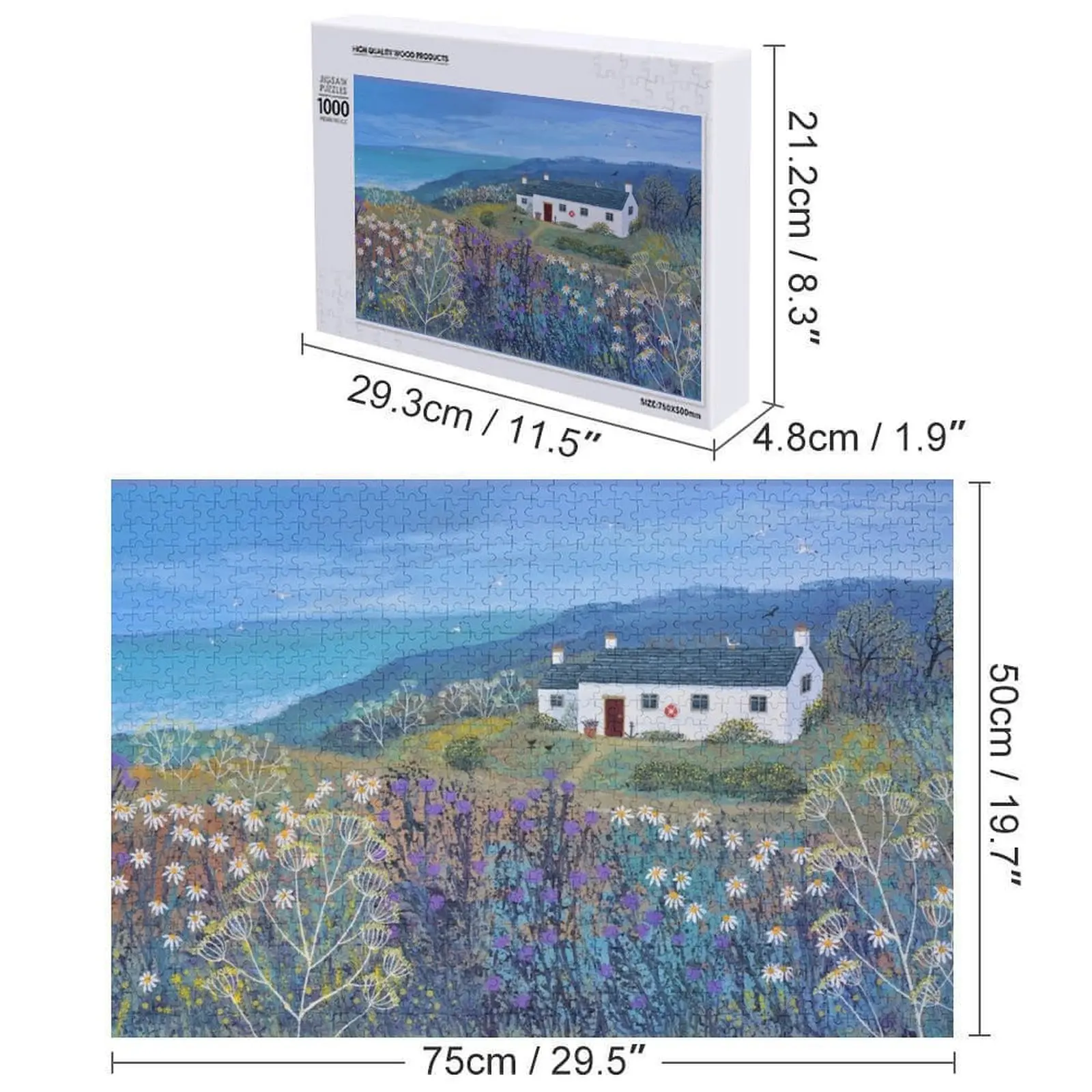 바다 옆의 장소 직소 퍼즐 맞춤형 어린이 맞춤 선물 나무 사진 맞춤형 퍼즐