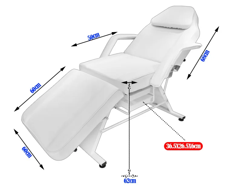 Multi Function Hair Salon Massage Tables Beds Facial Chair  Reclining Beauty Spa Folding Bed