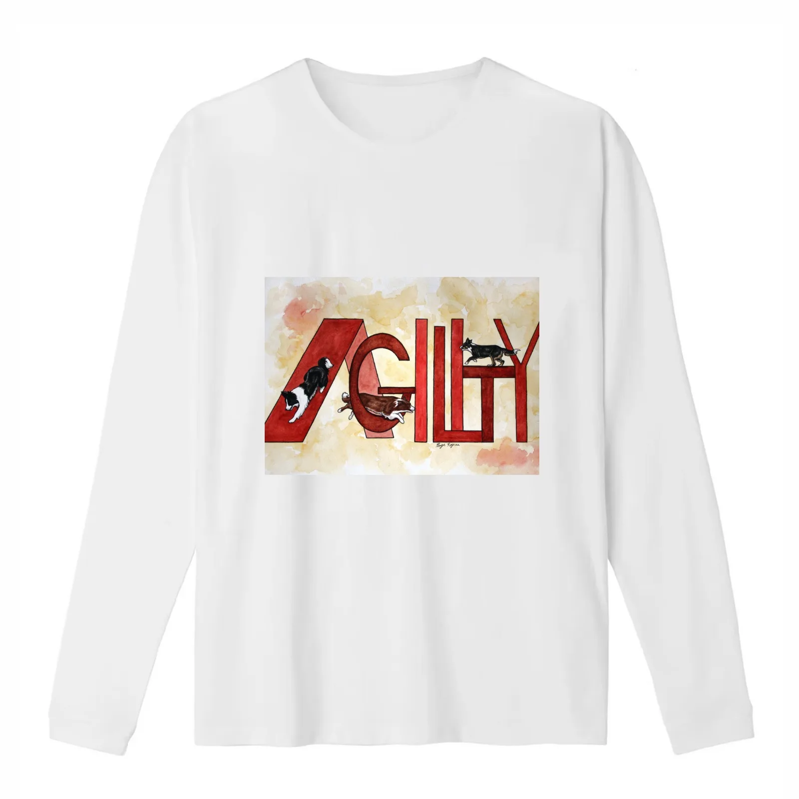 Agility - border collies T-Shirt Summer Casual Cotton Tee Oversized Streetwear Tops Vintage Graphic Print Unisex Men Women