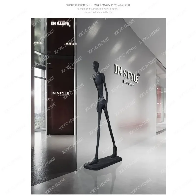 XX Humanoid Sculpture Club Shop Hotel Sales Department Exhibition Hall Welcome Decoration Floor Decoration Home Interior