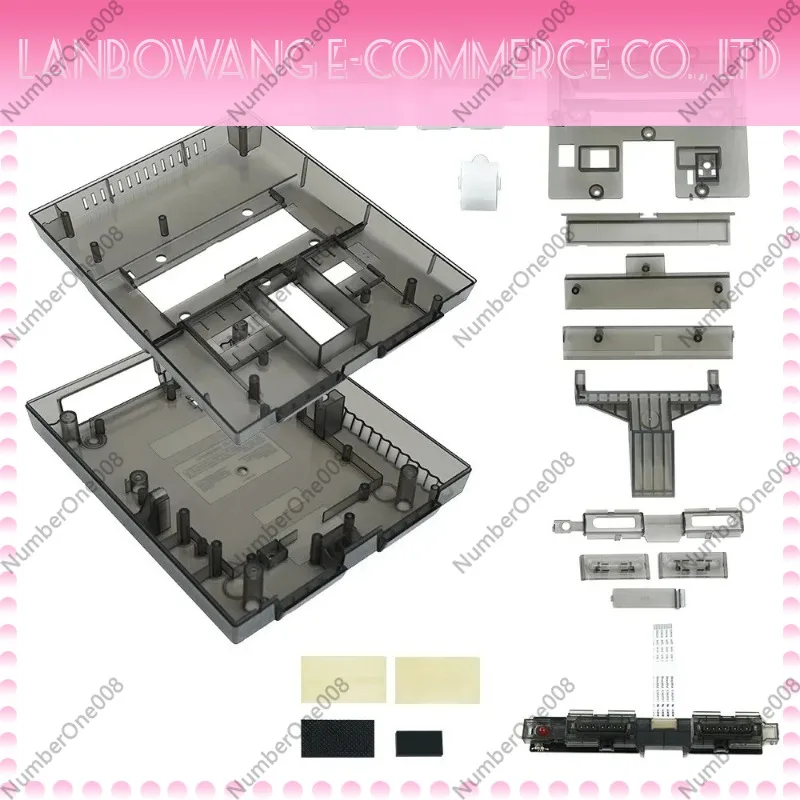 Suitable for Replacing The Shell of Retro Gaming Consoles, Semi Transparent Black