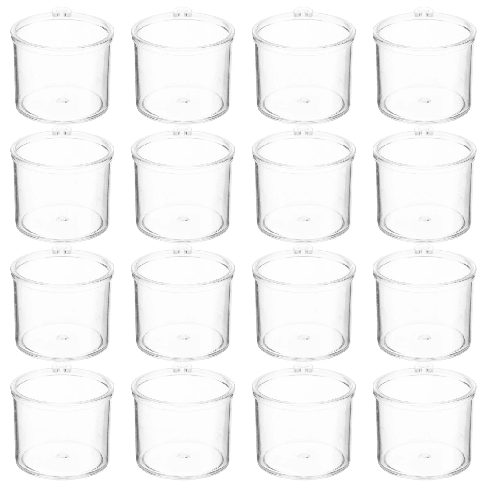 

20 Pcs Mini Mousse Cup Clear Dollhouse Drinkware Plastic Diy Accessory Kitchenware