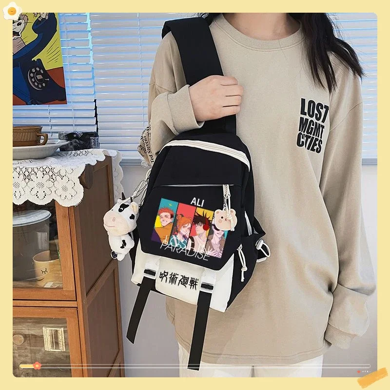 

Anime Jujutsu Kaisen diagonal cross bag casual single shoulder fashionable chest bag for male and female college students