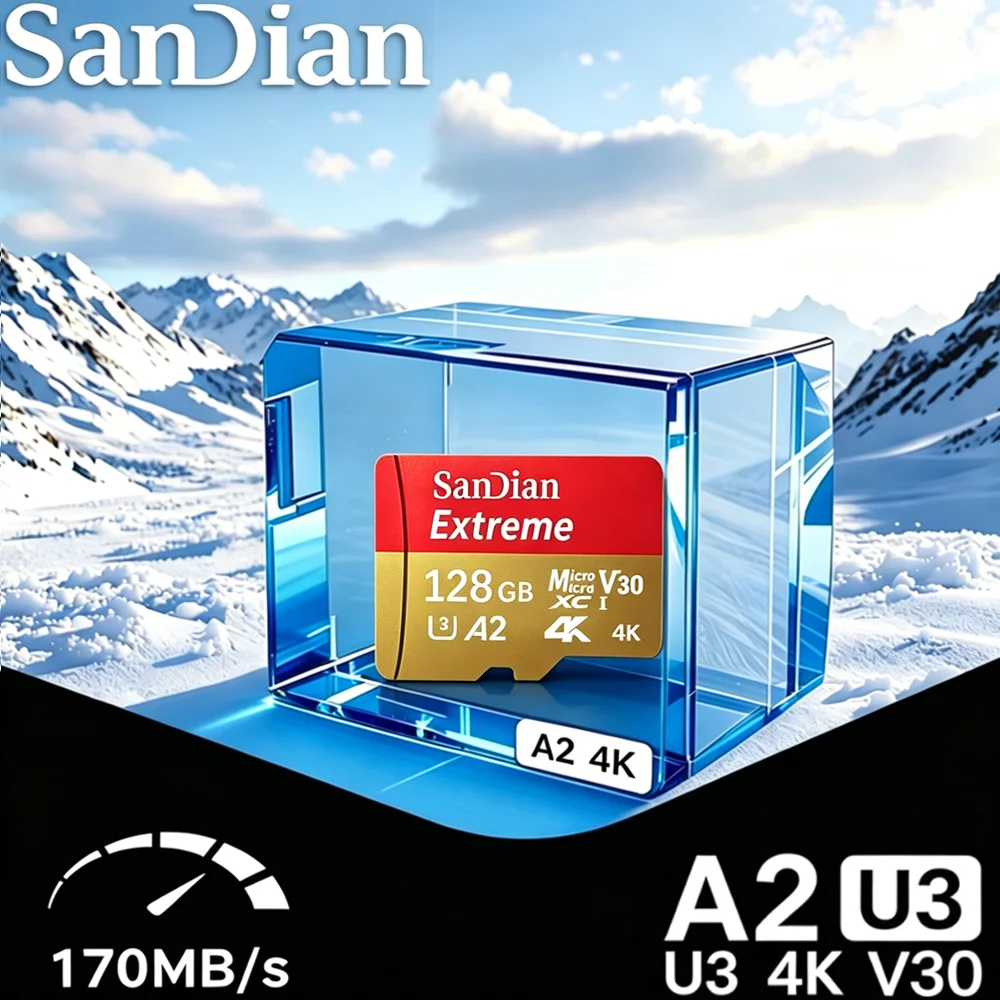 Action Camera Micro Sd Card 128Gb V30 - Scheda Micro TF SD ad Alta