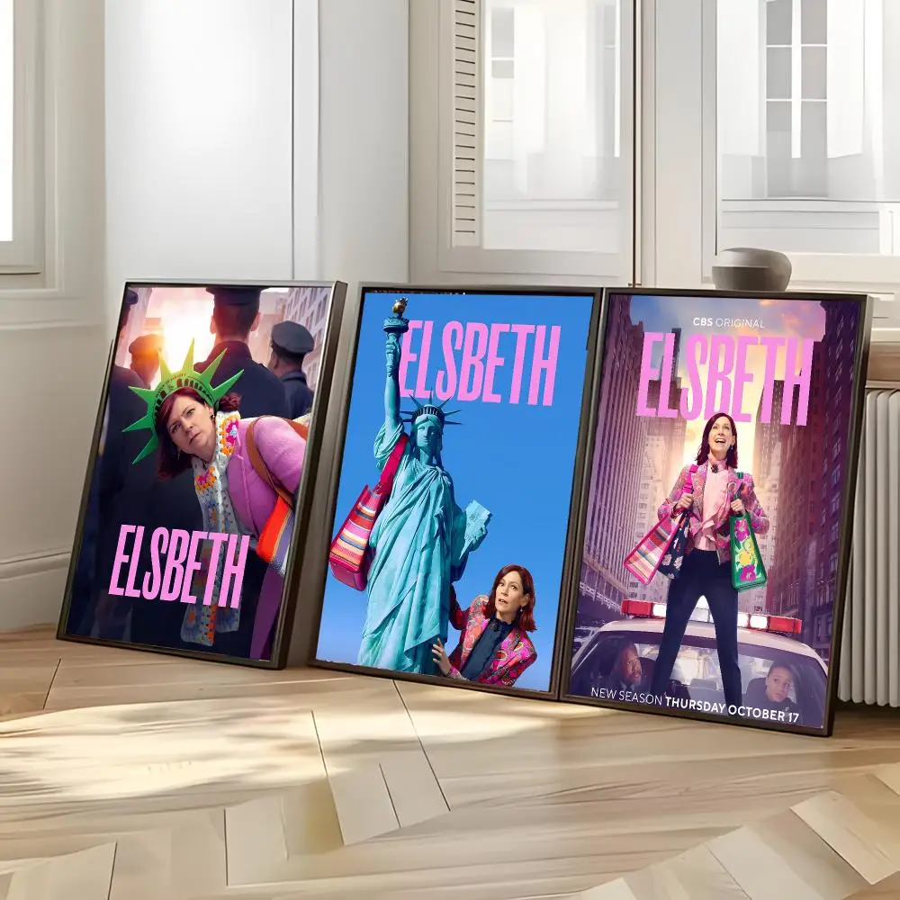 Sharp Crime Drama Series E-Elsbeth Poster Distinct Home Decor Concepts Chic Indoor Art Pieces