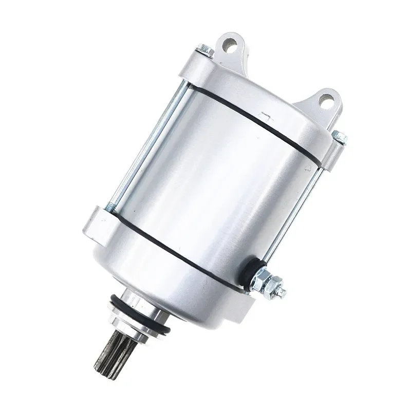 High Torque 9 Teeth Starter Motor for Motorcycle Compatible with Zongshen Lifan Longxin CG125 Qianjiang 125 Three Wheel Parts