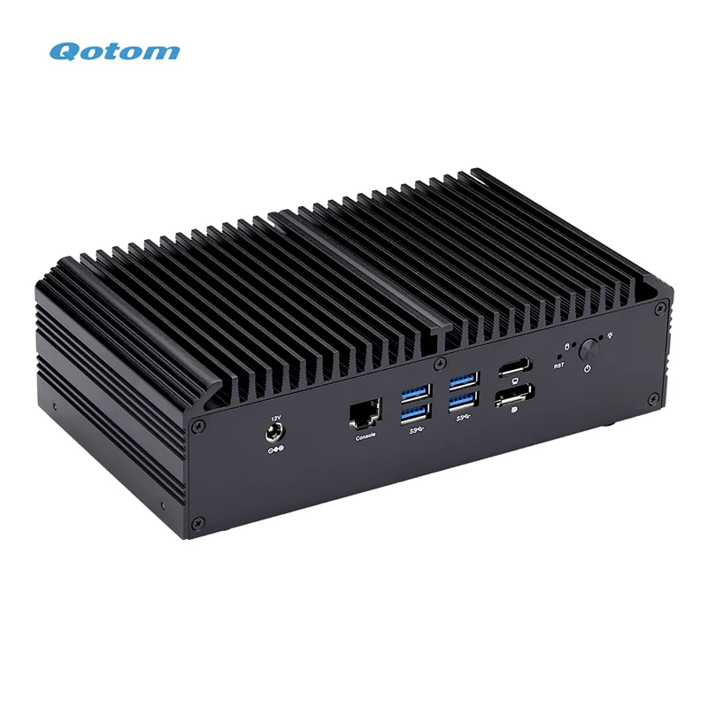 Fanless Mini PC I7 Int el Core Chip Linux Pfsense 8 I225V 2.5G LAN 5 COM Barebone DDR4 Up To 32G Ram IPC Industrial Computer