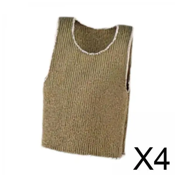 1/18 Figure Vest Fabric Miniature Clothing for Female Action Figures Doll Accessories Dollhouse Outfit