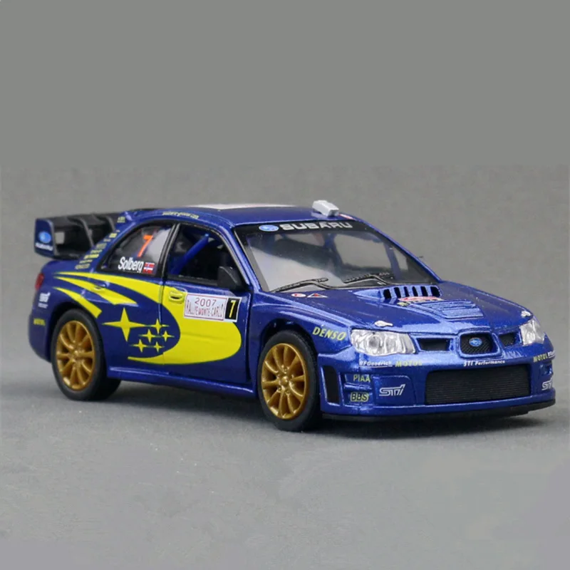 1:36 سوباروس امبريزا 2007 نسخة المسار سبيكة سيارة رياضية نموذج Diecasts المعادن سباق المركبات نموذج سيارة محاكاة لعبة أطفال هدية #6
