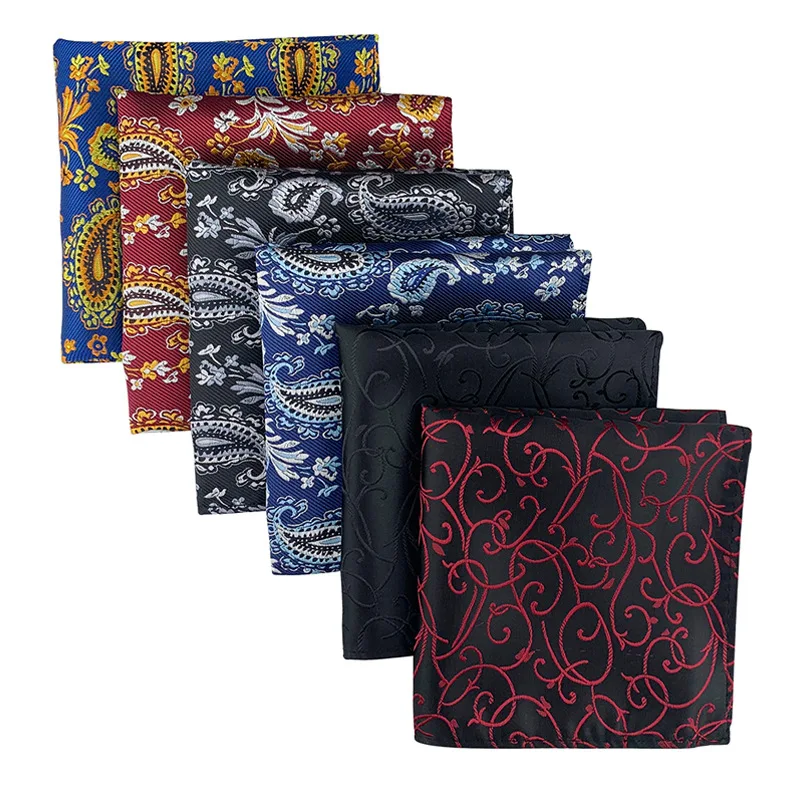 Handkerchief For Men Popular Fashion Dot Square Towel Wavelet Jacquard Pocket Square Luxury