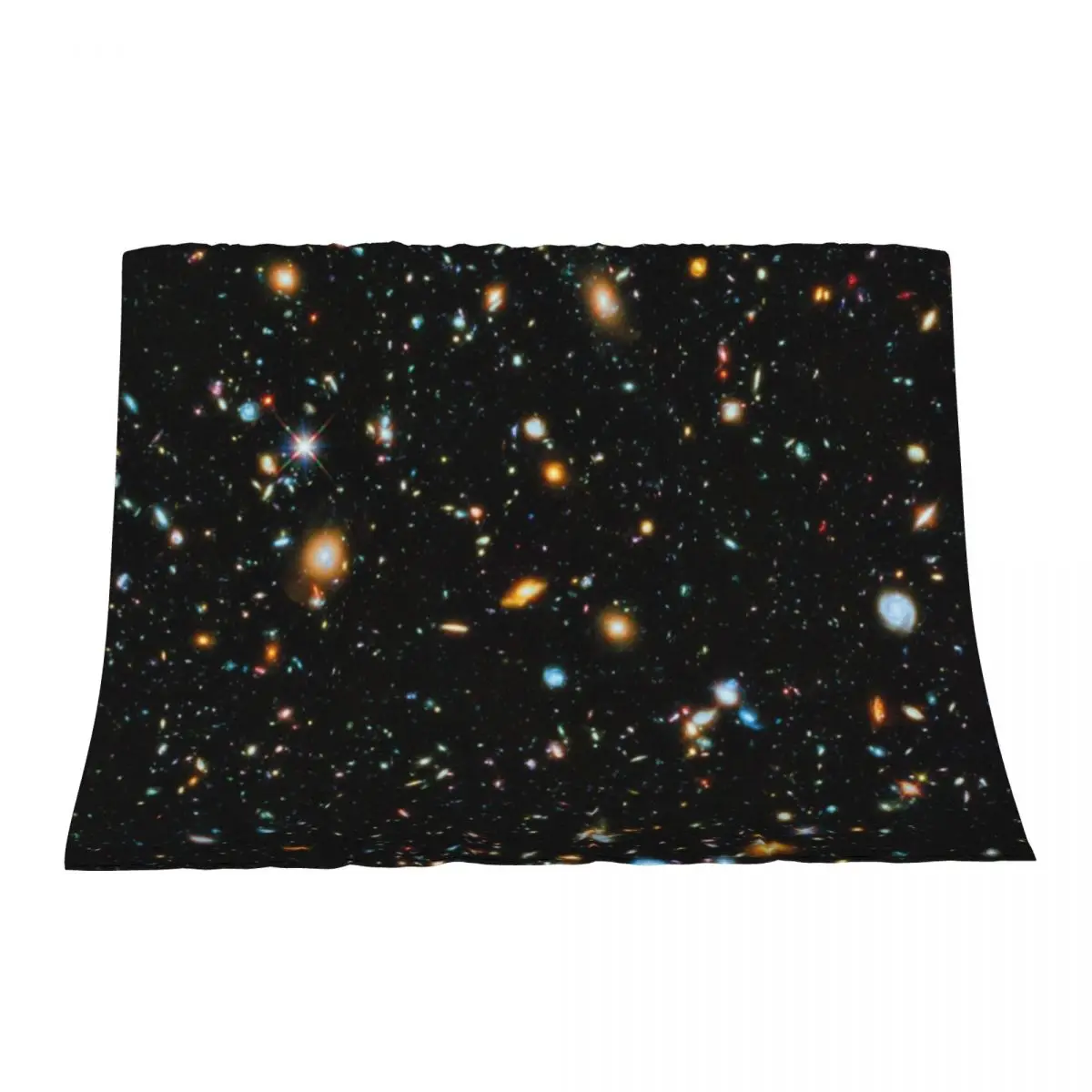 

Hubble Extreme Deep Field Throw Blanket Flannel Fabric warm for winter For Baby Stuffeds Blankets