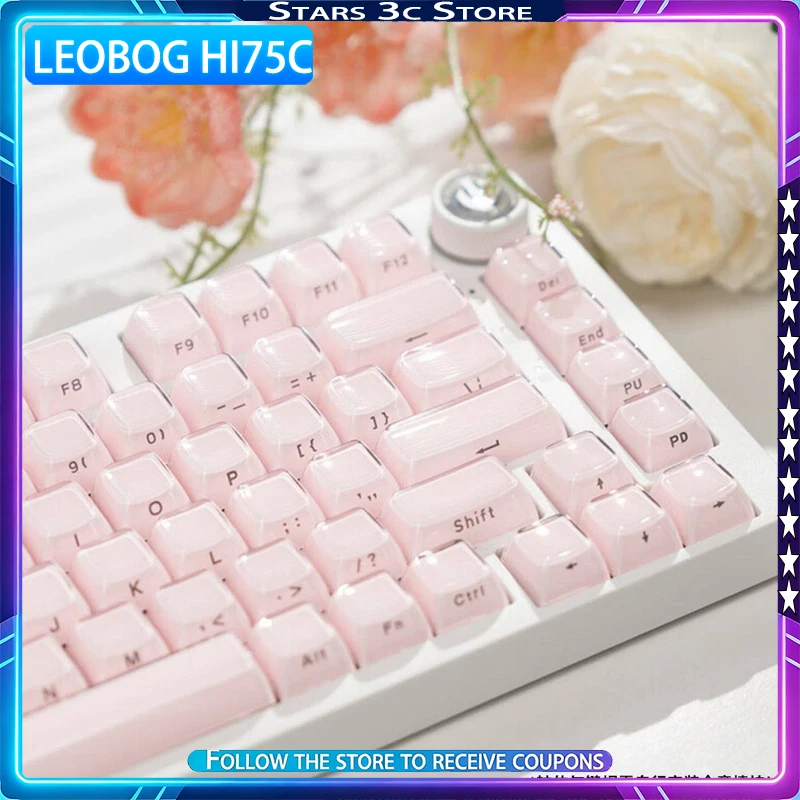 LEOBOG HI75C Mechanical Keyboard Greywood V4 Axis Aluminum Alloy Casing with Multi-function Knob Low Latency Gaming Keyboard