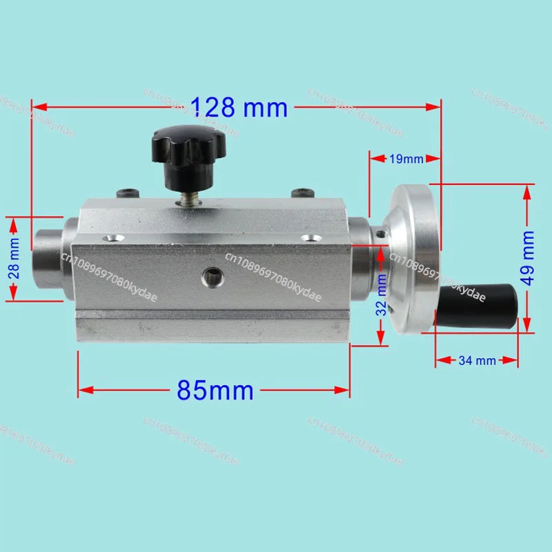 DIY micro lathe tailstock slider tailstock assembly + B12 drill chuck + live beads machine spindle set