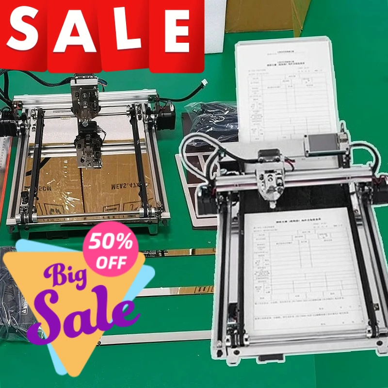 LY Professional A3 Size Assembled Auto Paper Feeding Drawbot Pen Writing Drawing Robot Machine Lettering Corexy Normal Frame