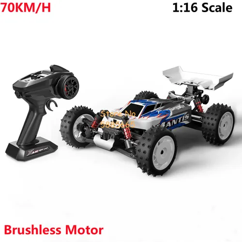 전문 레이싱 1:16 풀 스케일 브러시리스 RC 자동차 트럭 70 KM/H 4WD 금속 변속기 오프로드 고속 원격 제어 자동차