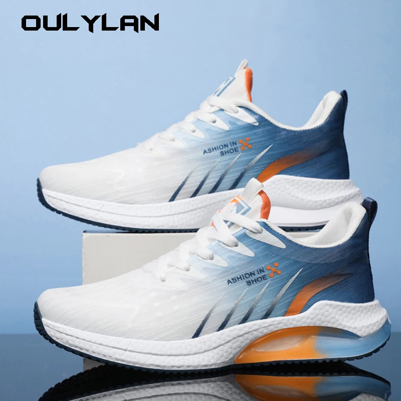 Men Ultralight Summer Running Shoes Non-Slip Outdoor Jogging Sneakers Thick Bottom High Quality 2024 New Footwear