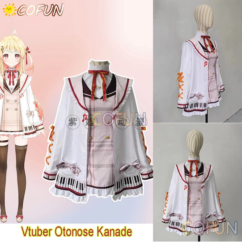 COFUN [Customized] Vtuber Otonose Kanade Cosplay Costume Performance Costumes Uniform Dress Halloween Party Outfit Women Men New