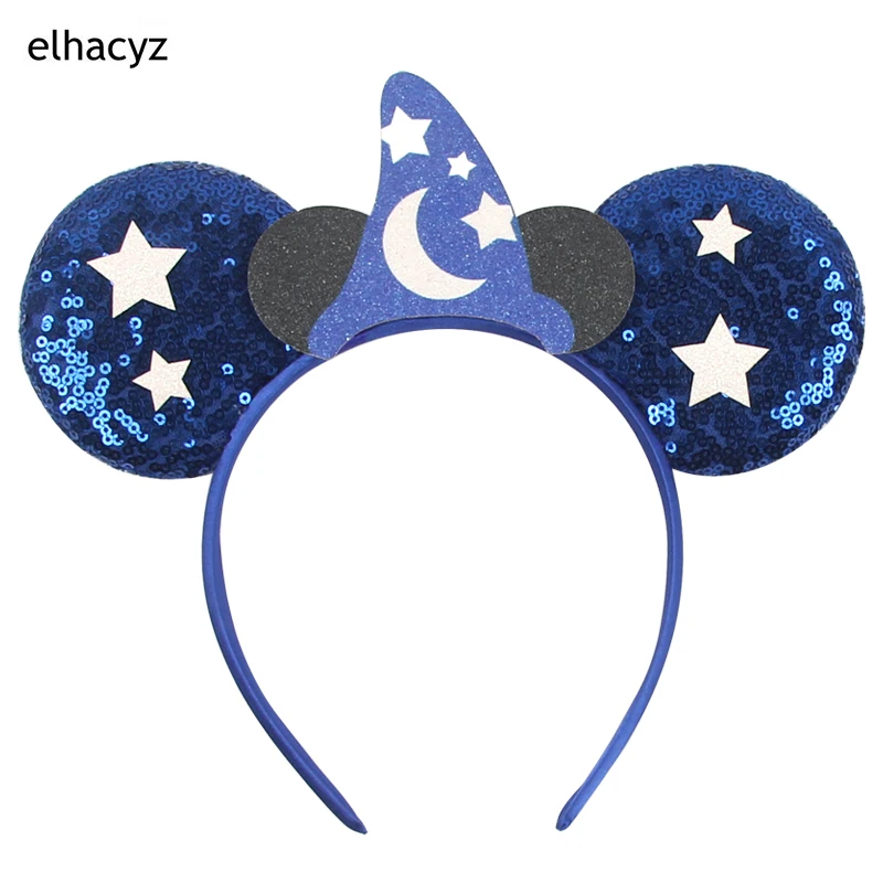 Niedliches 3,3'' Pailletten-Mausohren-Haarband ohne Schleife für Jungen, Frauen, Festival-Party-Kopfschmuck, Mädchen DIY Haaraccessoires – Detail 6