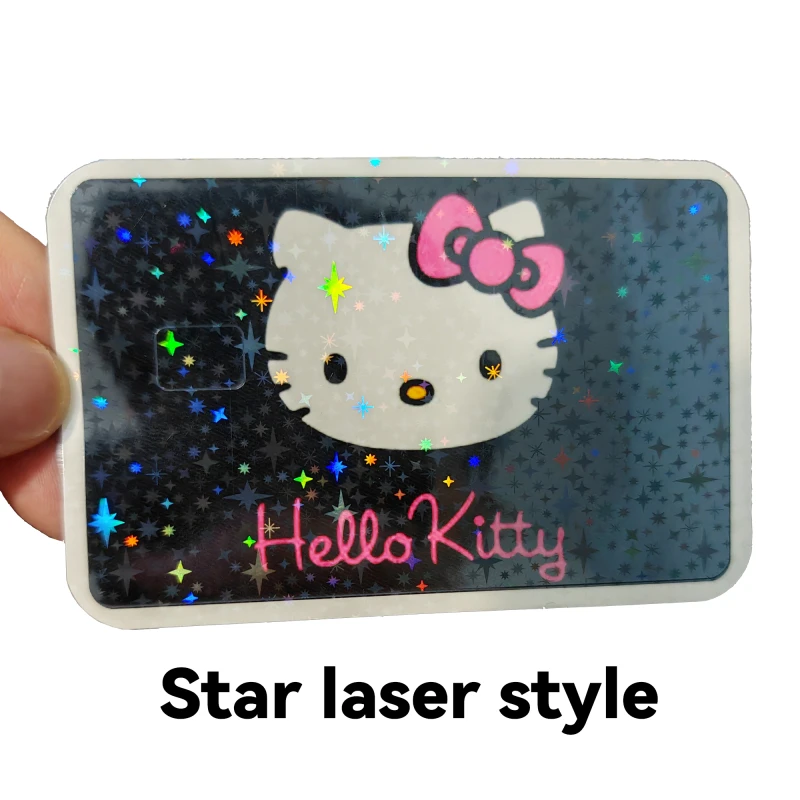 Barbie Cartoon Glitter Credit Card Stickers Skin Cover Sticker Visa Debit Bank Charge Card Big Small Nochip Waterproof Decal