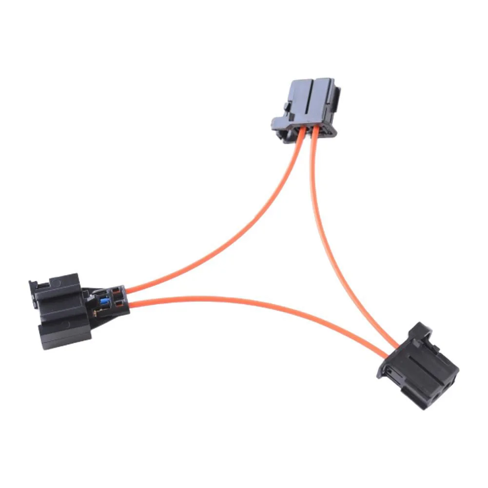 01     Car Fiber Optical Optic Loop Bypass Male&Female Adapter Cable For BMW... Connector Radio Audio Automotive Accessories