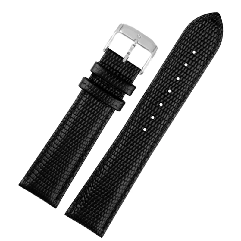 For Movado 0607122/606088 watch strap Simple stylish wristwatches band 15mm 16mm 18mm 20mm 21 22mm lizard pattern Cowhide strap