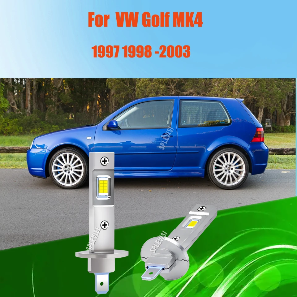 

2 шт. H1 448 светодиодные фары высокие лампы Plug Play без адаптера для VW Golf MK4 1997 1998 1999 2000 2001 2002 2003