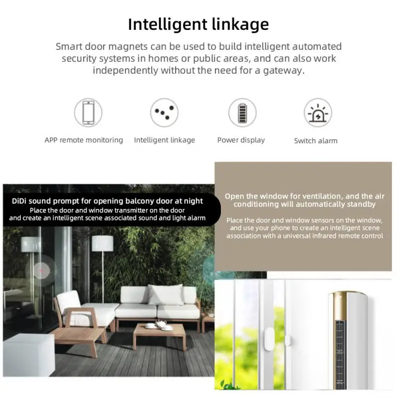 EWelink App Zigbee PIR Sensor Magnetic Door And Window Sensor Smart Home Support EasyLink Central Control Screen Gateway Require