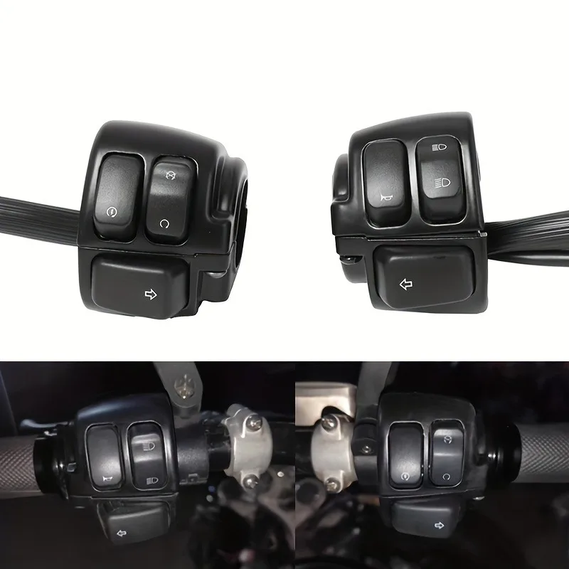 

Premium Handlebar Control Switch Housings with Wiring Harness For Dyna, Sportster 883/1200/XL, V-Rod (1996-2012)